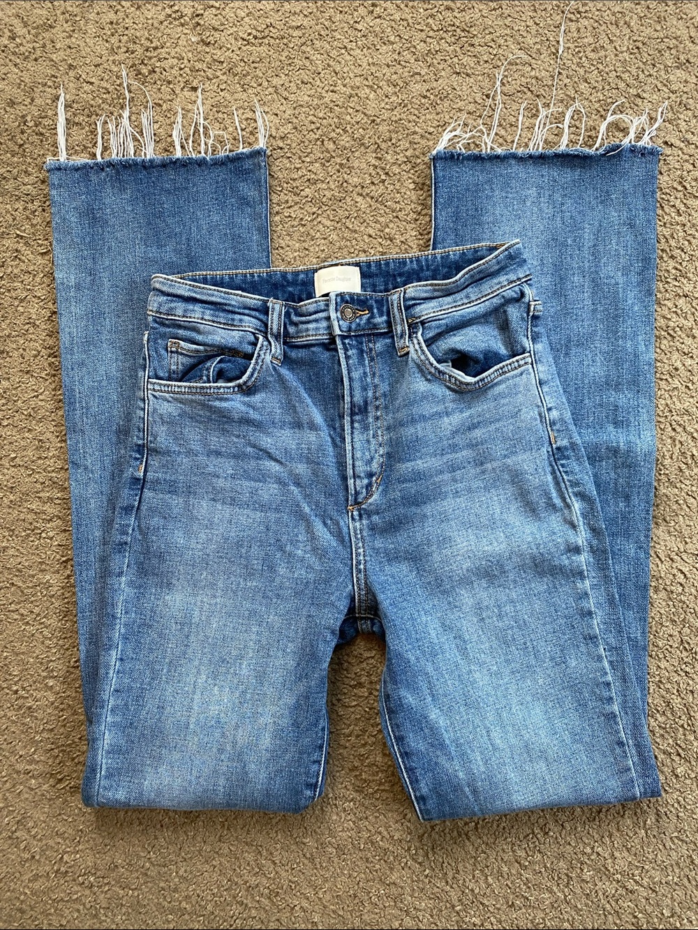 Favorite Daughter Medium Blue Boot Cut Jeans